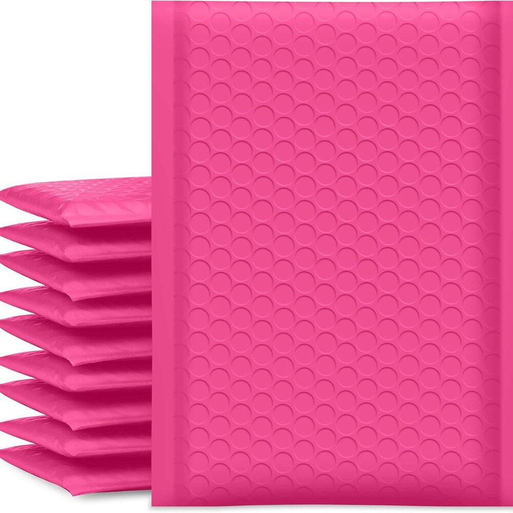 🔥12 Pack Hot Pink Bubble Mailers 6x10 Padded Poly Shipping Envelopes #0 - Picture 7 of 7